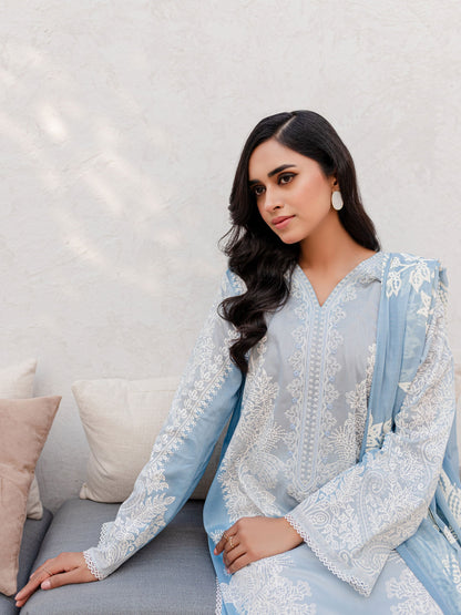 2 Piece Lawn Suit-Embroidered (Unstitched)
