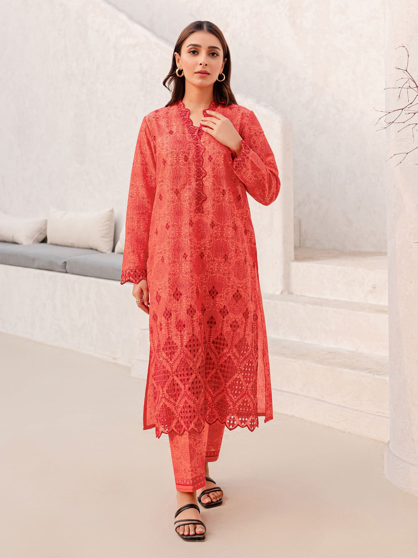 2 Piece Lawn Suit-Embroidered (Unstitched)
