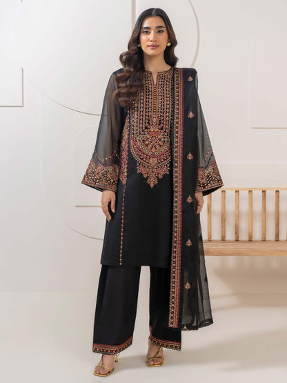 3 Piece Rajjo Net Suit-Embroidered (Pret)