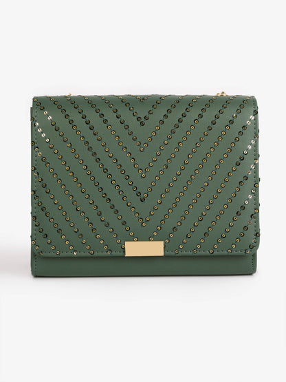 Sequin Embroidered Handbag