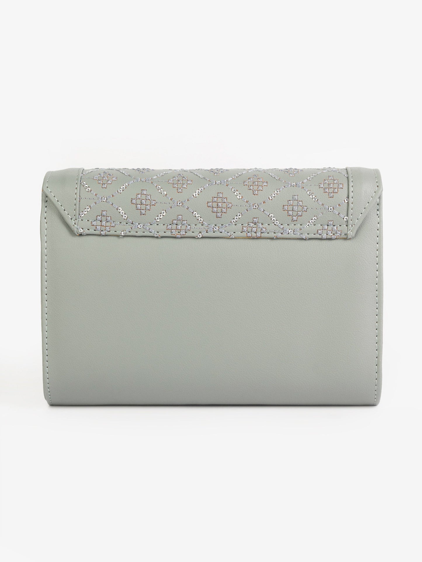 Sequin Embroidered Clutch