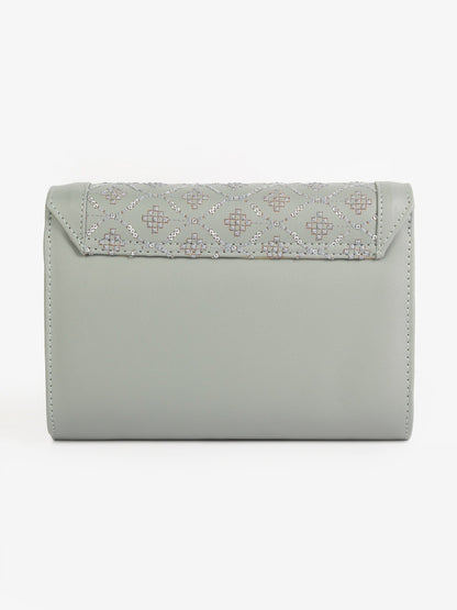 Sequin Embroidered Clutch