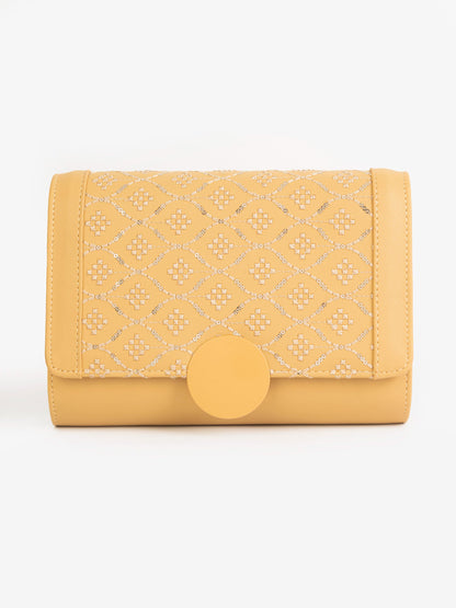 Sequin Embroidered Clutch