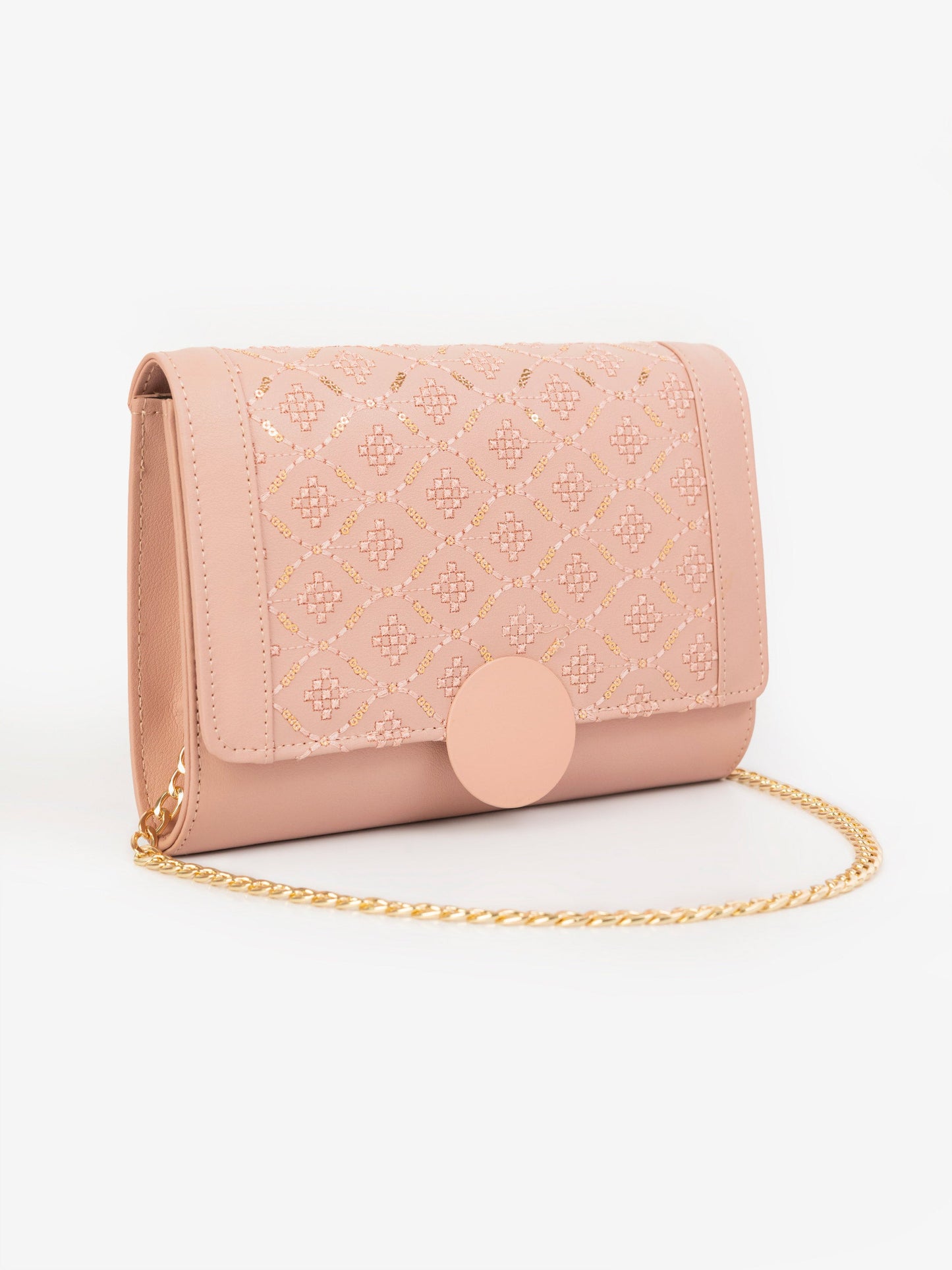 Sequin Embroidered Clutch