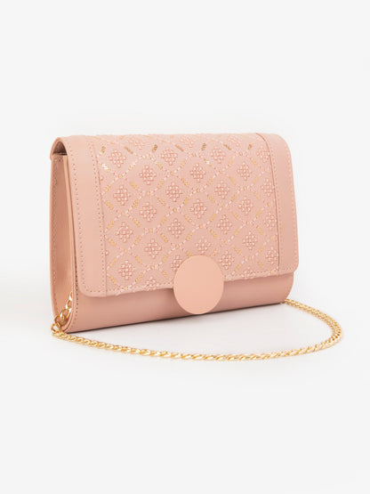 Sequin Embroidered Clutch