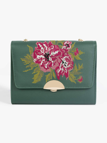 Embroidered Clutch