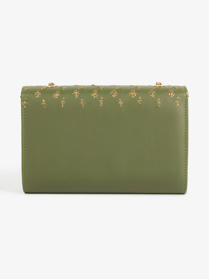 Sequin Embroidered Clutch