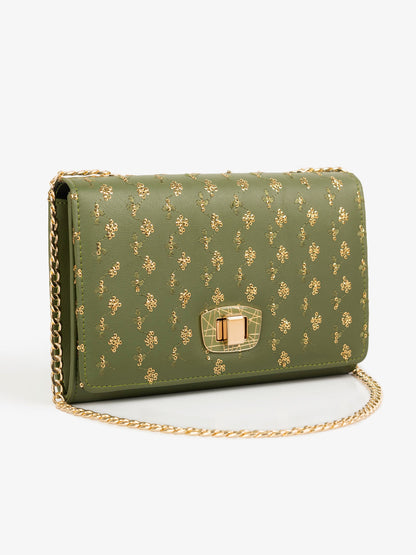 Sequin Embroidered Clutch