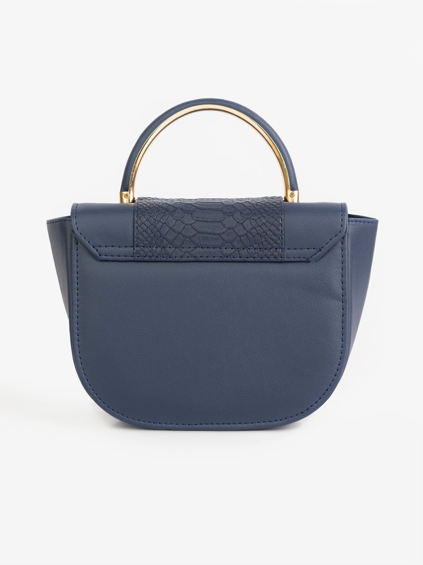 Snake Textured Hobo Handbag