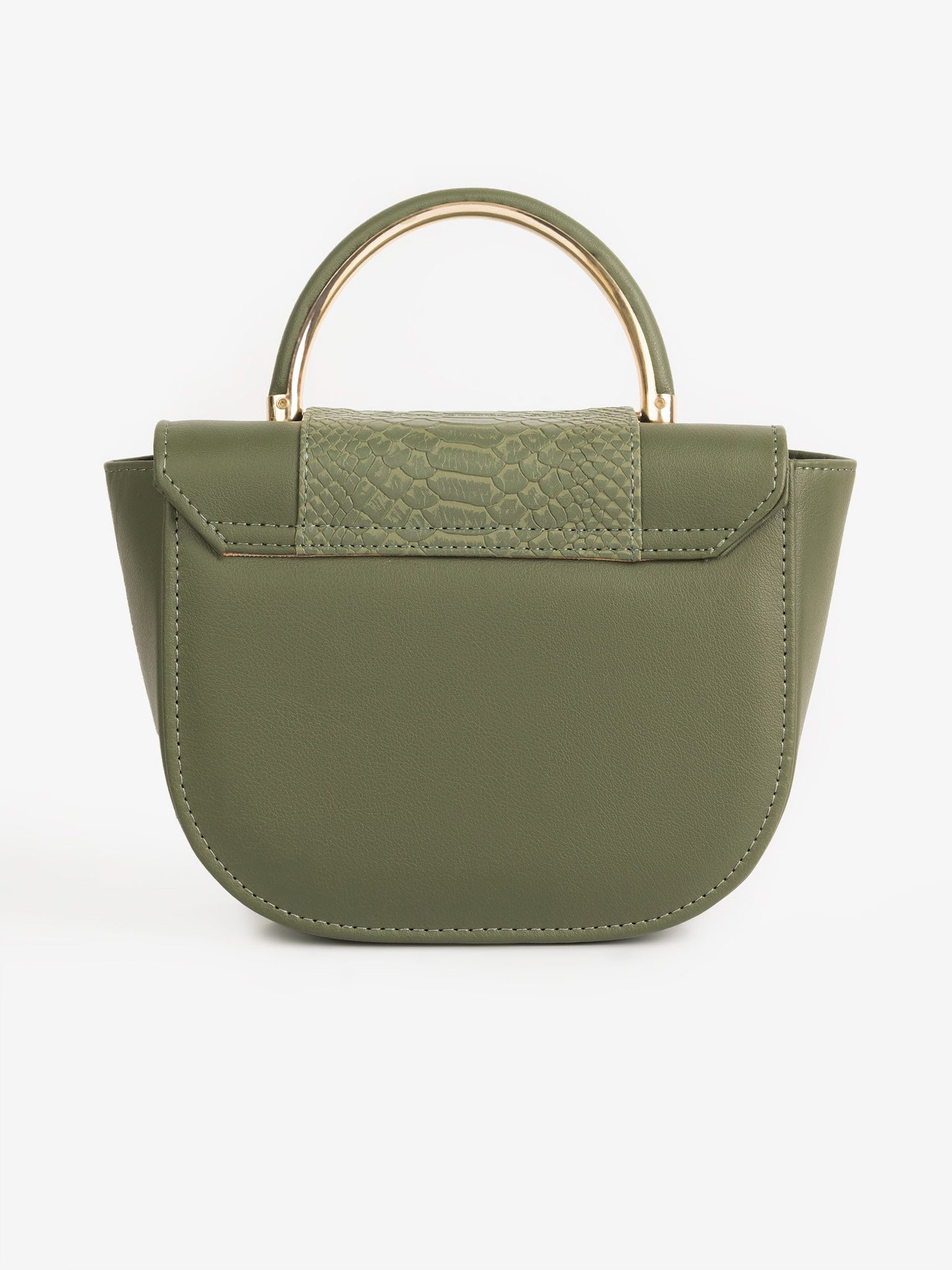Snake Textured Hobo Handbag