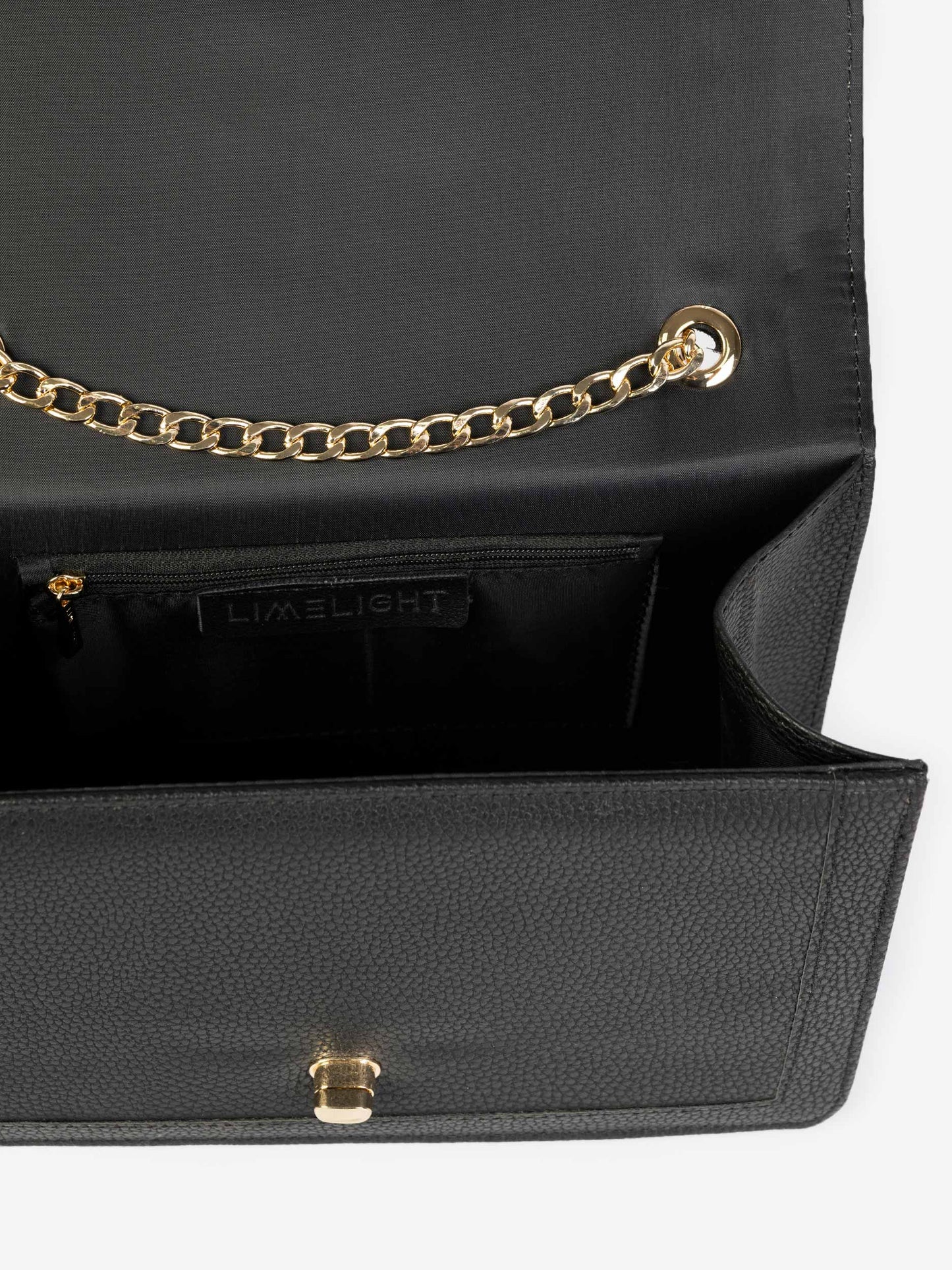 Textured Flap Handbag