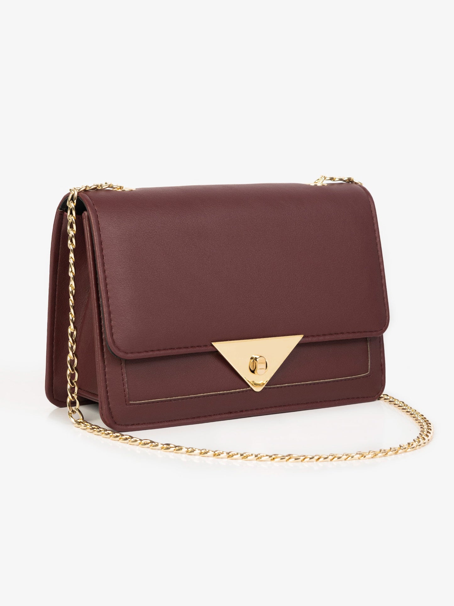 Textured Flap Handbag