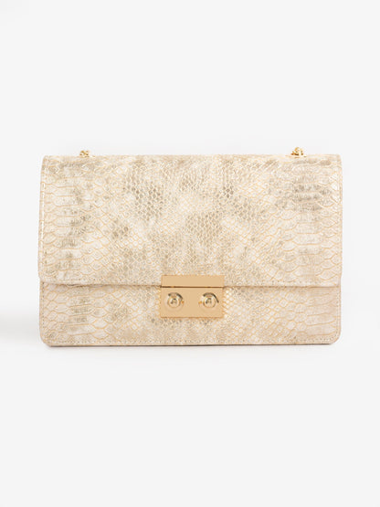 Snake Textured Handbag