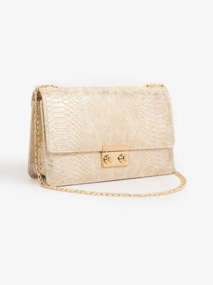 Snake Textured Handbag