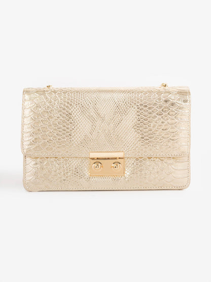 Snake Textured Handbag