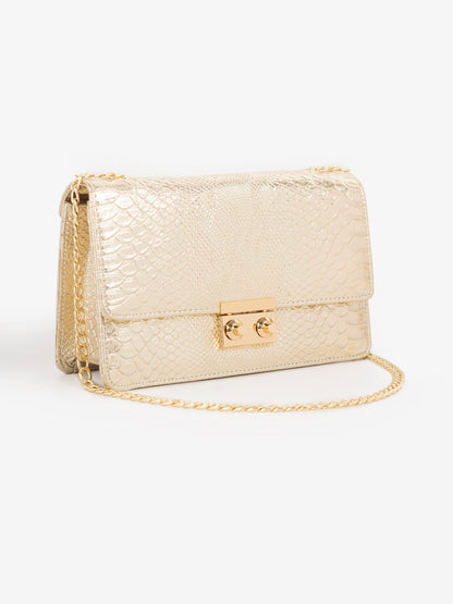 Snake Textured Handbag