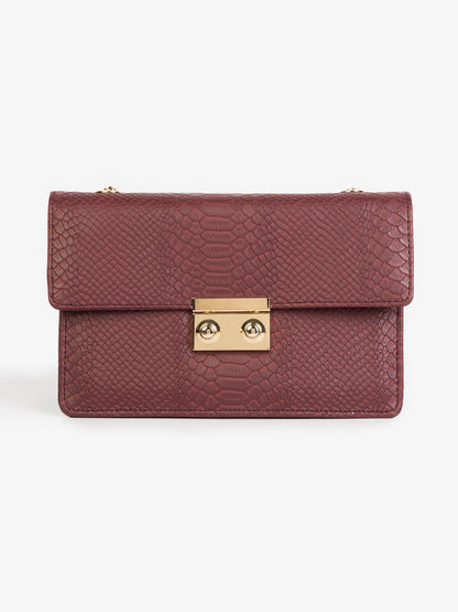 Snakeskin Texture Handbag