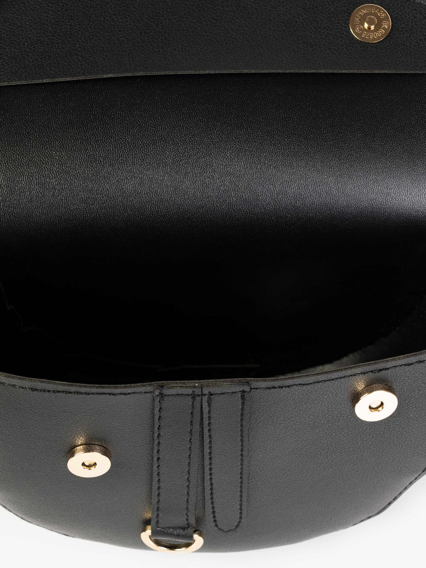 Curved flap bag