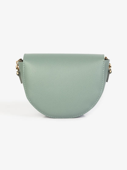 Curved flap bag