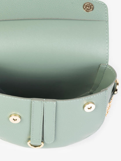 Curved flap bag