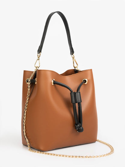 Drawstring Bucket Handbag