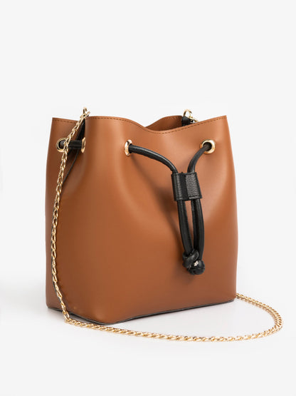 Drawstring Bucket Handbag