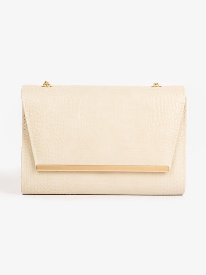 Textured Nude Clutch
