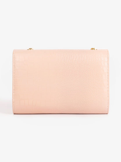 Textured Nude Clutch