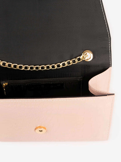 Textured Nude Clutch
