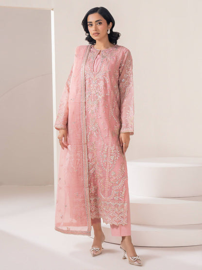 3 Piece Net Suit-Embroidered (Pret)