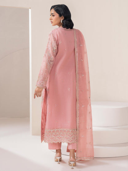 3 Piece Net Suit-Embroidered (Pret)