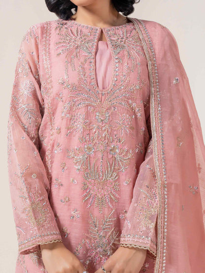 3 Piece Net Suit-Embroidered (Pret)