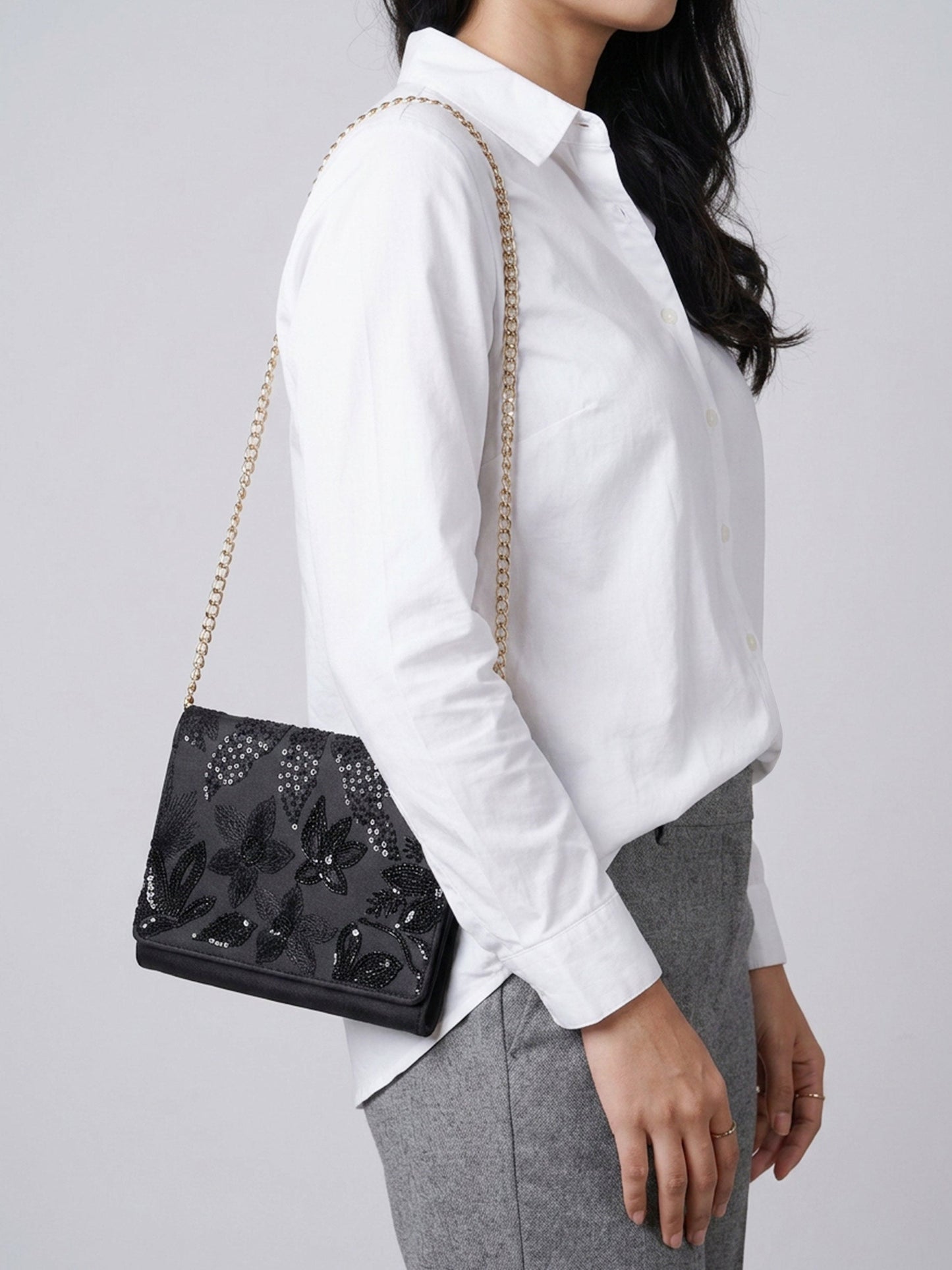 Embroidered Clutch
