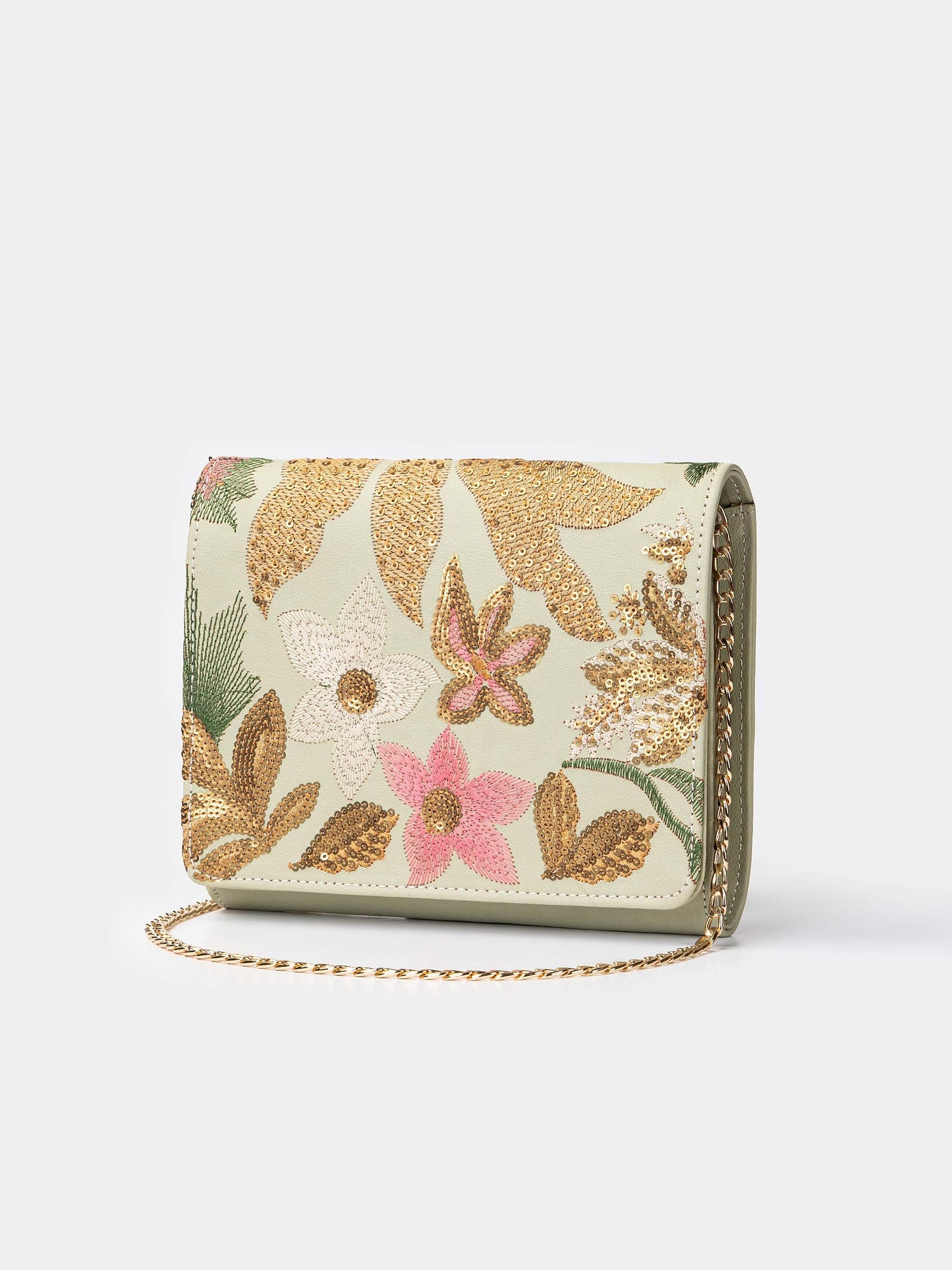 Embroidered Clutch