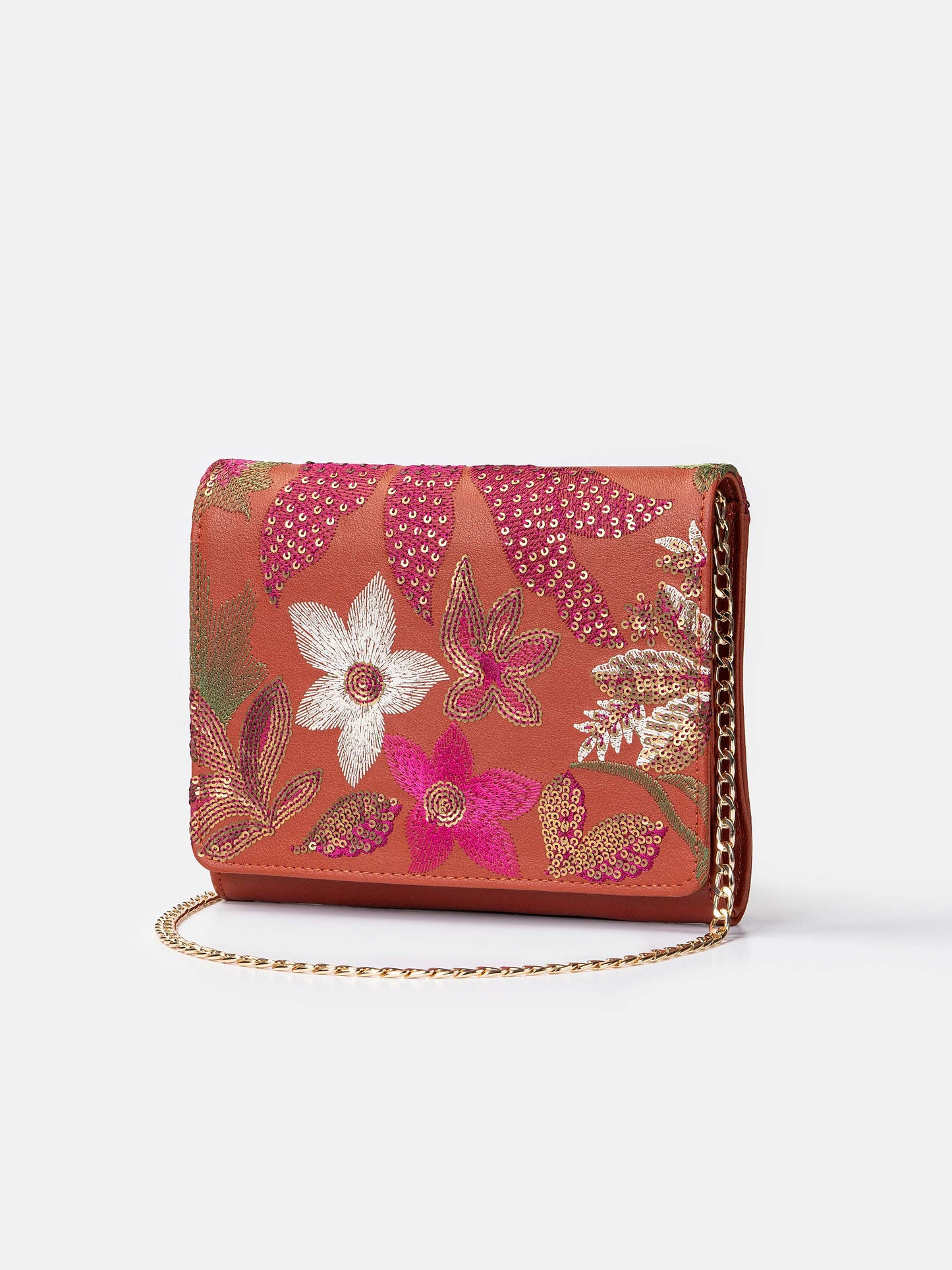 Embroidered Clutch