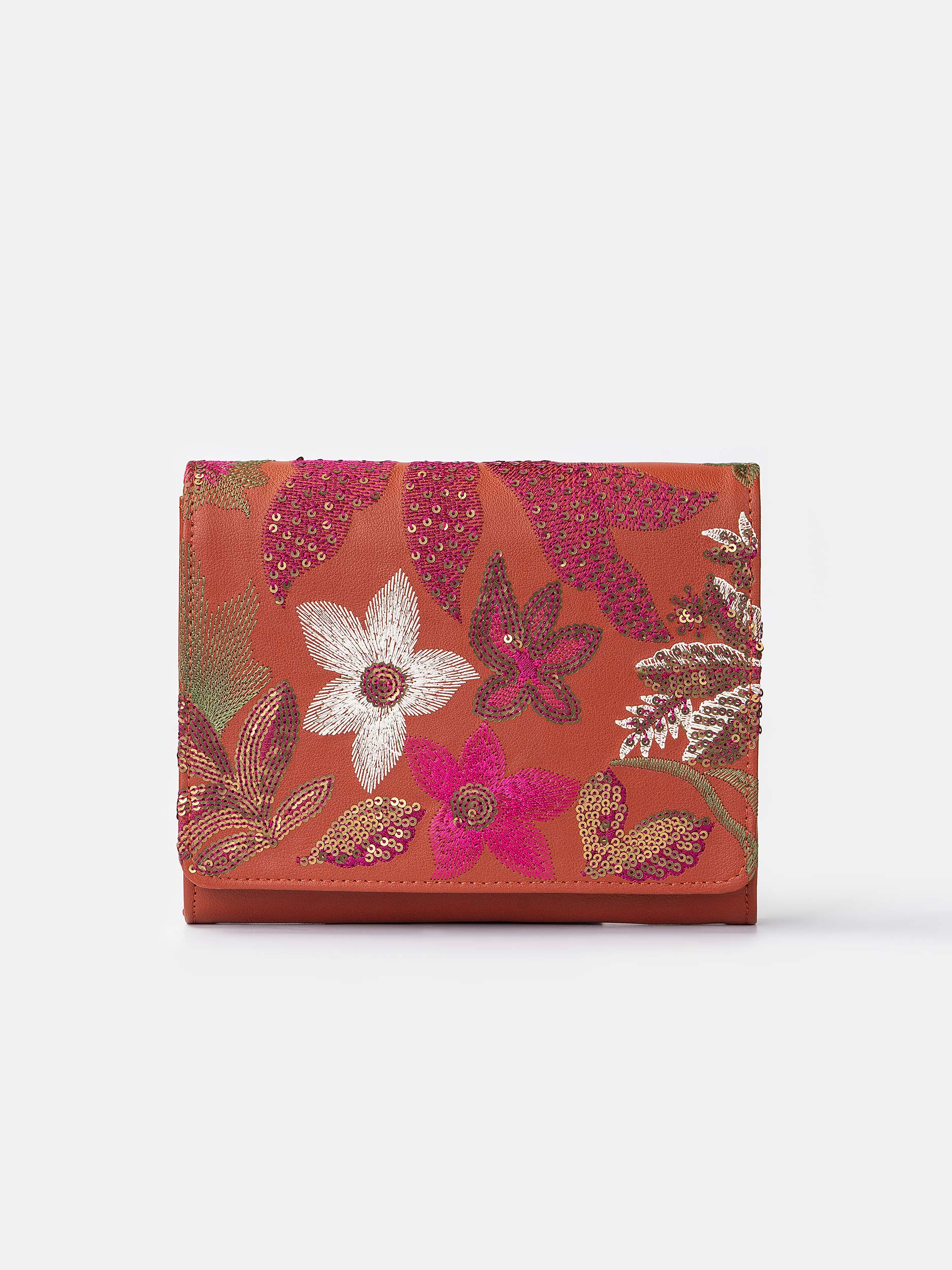 Embroidered Clutch