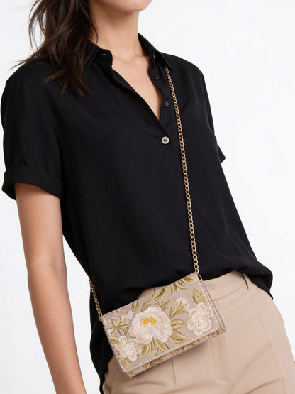Embroidered Clutch