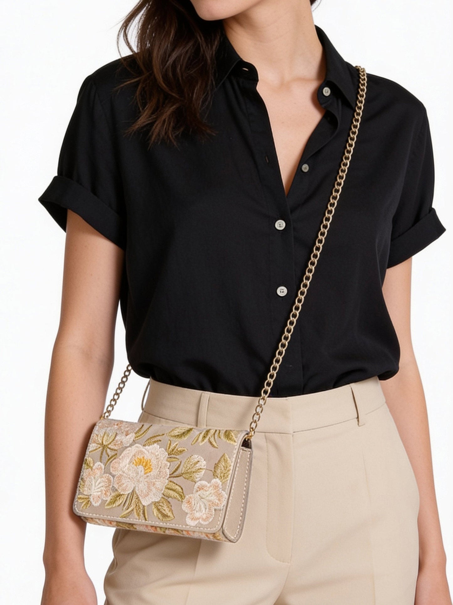 Embroidered Clutch