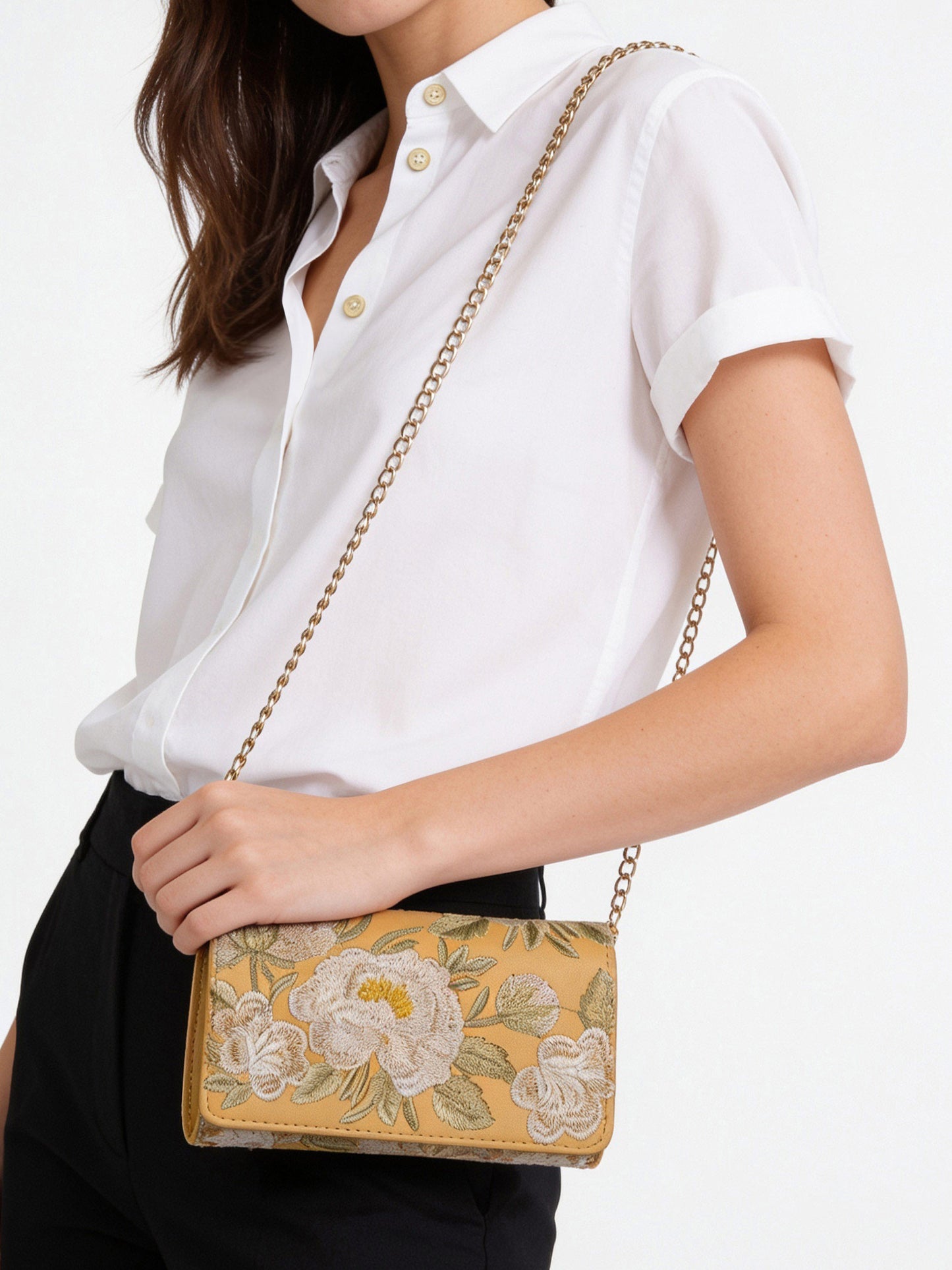 Embroidered Clutch