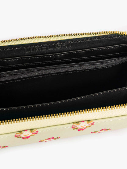 Embroidered Zip Wallet
