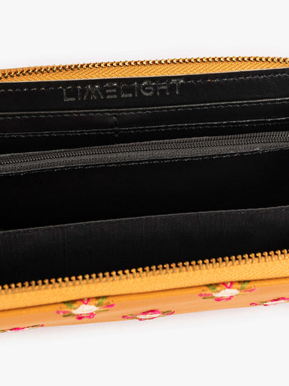 Embroidered Zip Wallet