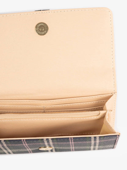 Checkered Print Wallet