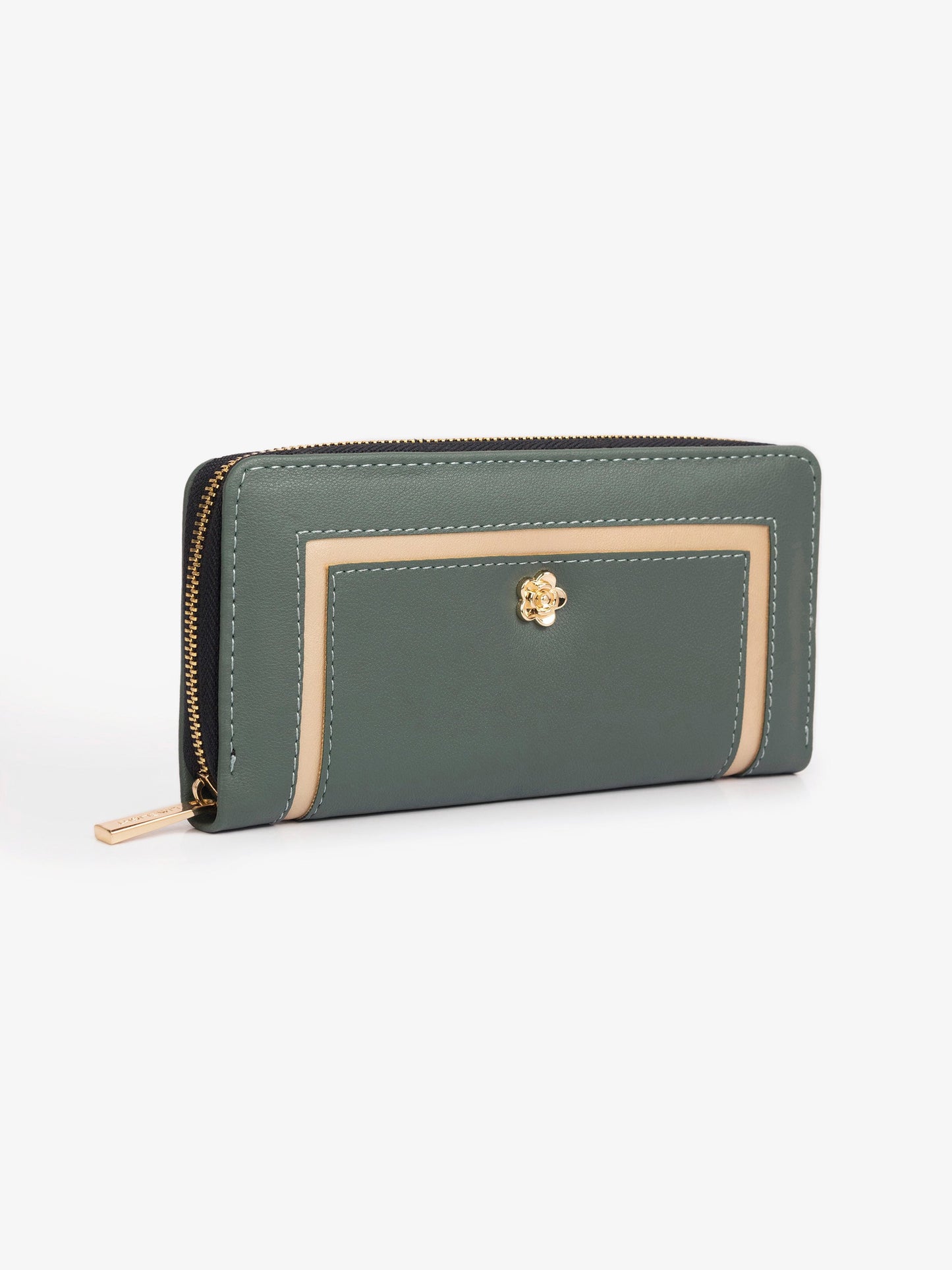 Floral Brooch Wallet