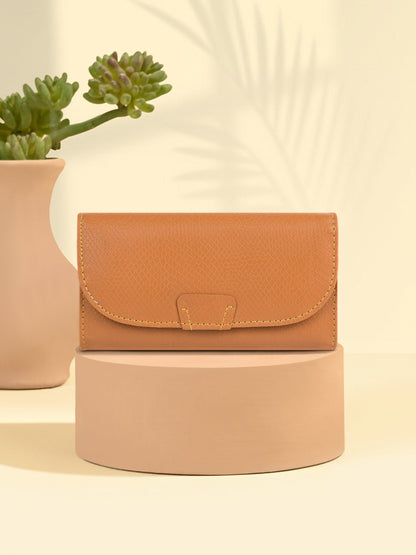 Textured Flap Wallet