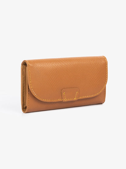 Textured Flap Wallet