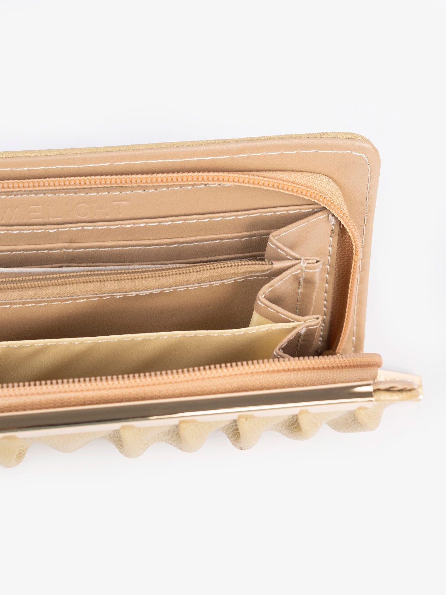 Pleated Satin Wallet