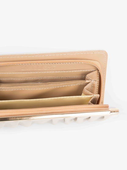 Pleated Satin Wallet