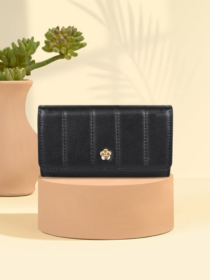 Quilted Flap Wallet