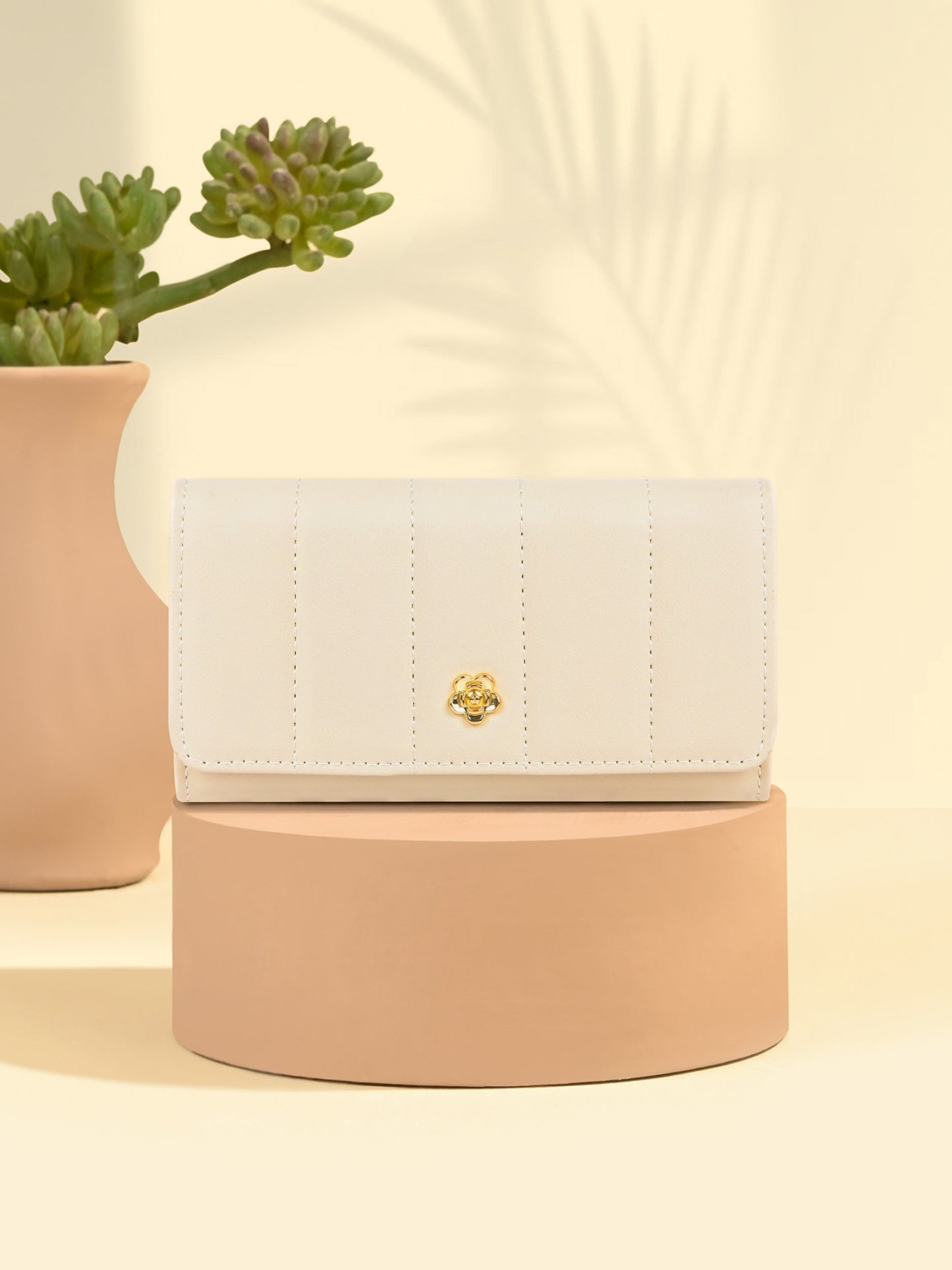 Quilted Flap Wallet