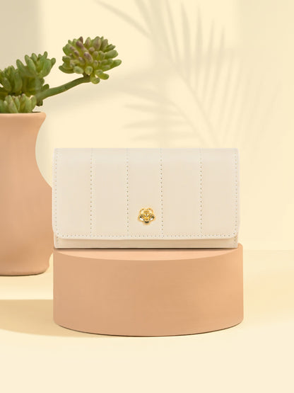 Quilted Flap Wallet